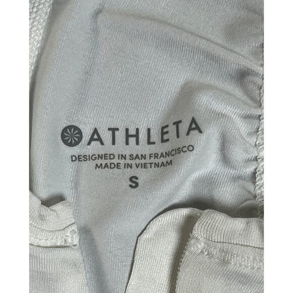 Athleta Women's 3/4 zip White Pullover, Size Small, Excellent Condition - Picture 6 of 6